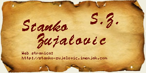 Stanko Zujalović vizit kartica